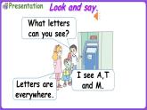 冀教版（三起）英语三上 Unit 3  Colours and letters Lesson 3 Letters all around（课件）