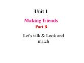 Unit 1 Making friends Part B Let's talk & Look and match 课件+素材