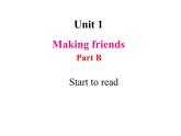 Unit 1 Making friends Part B Start to read 课件+素材