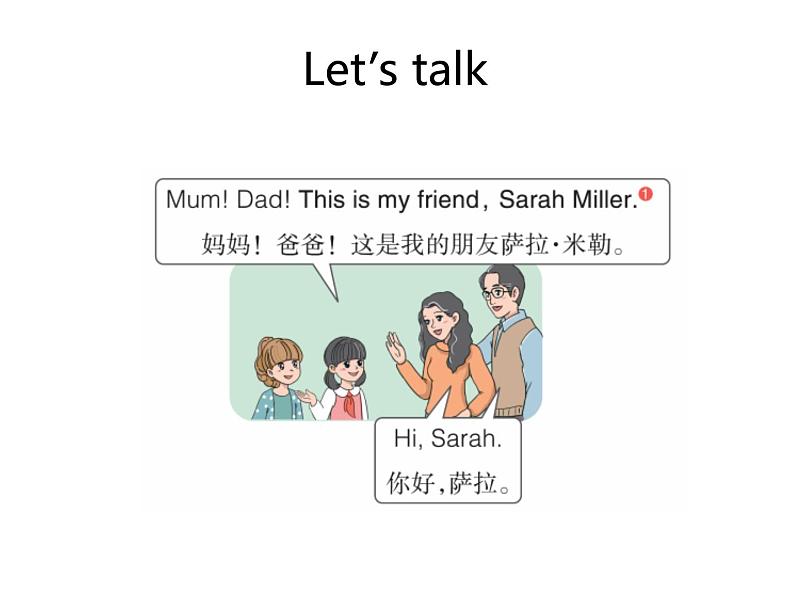 Unit 2 Different families Part A-Let's talk&Listen sing and play  课件05