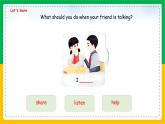 人教版（2024）三年级英语上册课件 5. Unit 1 Part B  Let's learn & Listen and chant
