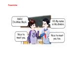 Unit 1 Making friends  Part A  Let's talk & Listen，sing and rol（课件）-2024-2025学年人教PEP版（2024）英语三年级上册
