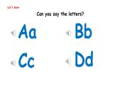 Unit 1 Making friends  Part A  Letters and sounds（课件）-2024-2025学年人教PEP版（2024）英语三年级上册