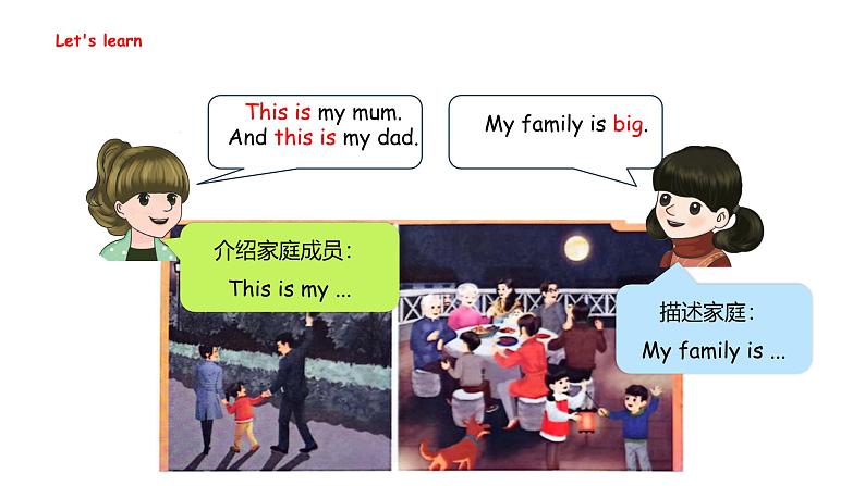 Unit 2  Different families Part B  Start to read（课件）-2024-2025学年人教PEP版（2024）英语三年级上册05