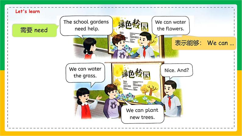 人教版（2024）三年级英语上册课件 4. Unit 4 第四课时 Part B  Let's talk & Look and discu第7页