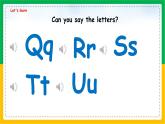 人教版（2024）三年级英语上册课件 3. Unit 5 Part A  Letters and sounds