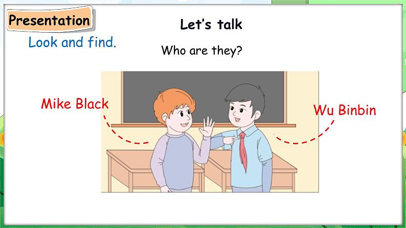 Unit 1 Making friends Part A Let’s talk & Sing and role-play（课件+素材）-2024-2025学年人教PEP版（2024）英语三年级上册06