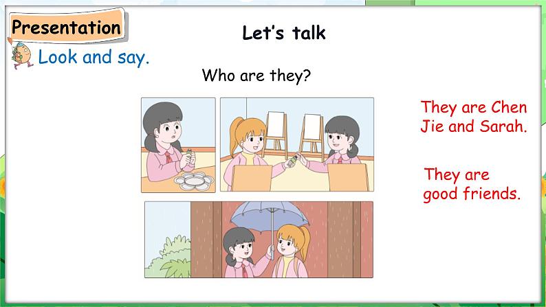 Unit 1 Making friends Part B Let’s talk & Look and match（课件+素材）-2024-2025学年人教PEP版（2024）英语三年级上册06