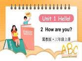 Unit 1 Hello! Lesson 2 How are you（课件+素材）冀教版（三起）英语三年级上册