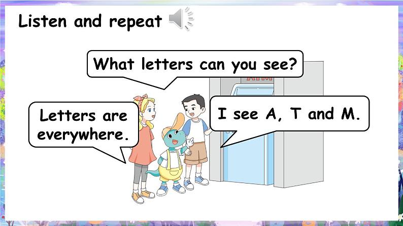 Unit 3 Colours and letters Lesson 3 Letters all around（课件+素材）冀教版（三起）英语三年级上册07