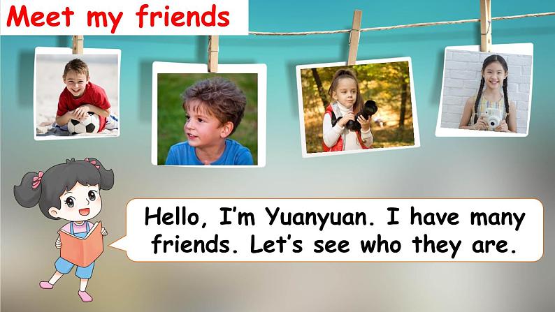 Unit 4 My friends Lesson 4 We are friends（课件+素材）冀教版（三起）英语三年级上册03