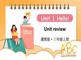 Unit 1 Hello! Unit review（课件+素材）冀教版（三起）英语三年级上册