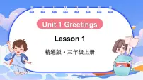 人教精通版（2024）三年级上册（2024）Unit 1 Greetings教课ppt课件