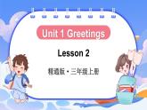 Unit 1 Greetings Lesson 2（课件+素材）-2024-2025学年人教精通版（2024）英语三年级上册