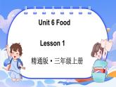 Unit 6 Food Lesson 1（课件+素材）-2024-2025学年人教精通版（2024）英语三年级上册