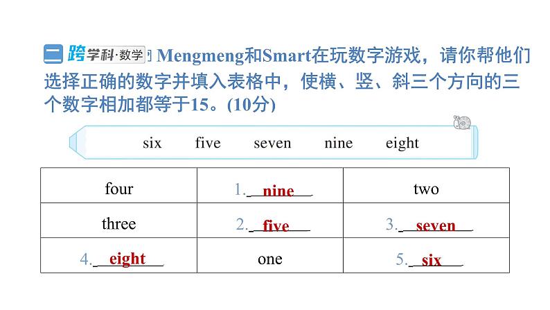 Unit 5　About me 练习题课件03