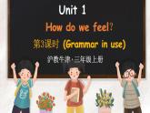 新牛津上海版（三起）英语三年上册--Unit 1 How do we feel？第3课时（Grammar in use）（课件+素材）