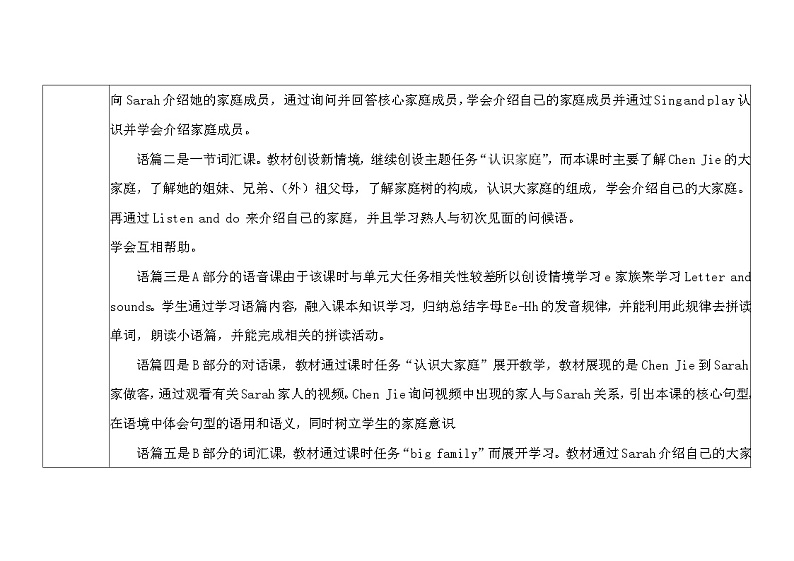 人教pep版英语三年级上册Unit2 Different families  Part A Let's learn课件+单元整体教学设计+素材03