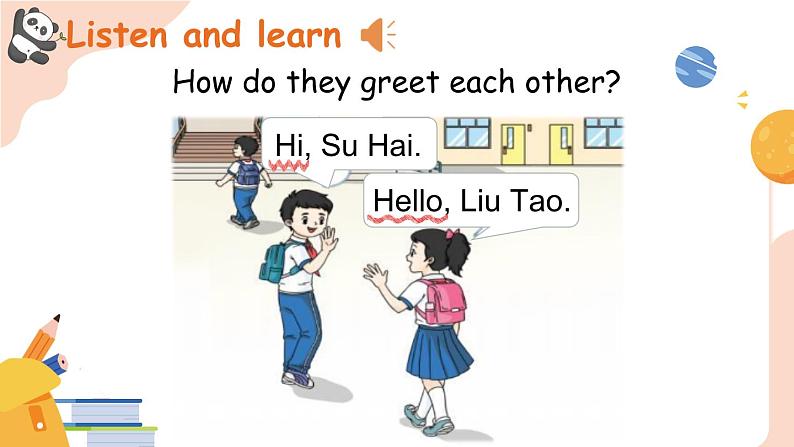 Unit 1 Hello ! 第一课时 Lead & Cartoon time（课件+素材）-2024-2025学年译林（三起）（2024）英语三年级上册08