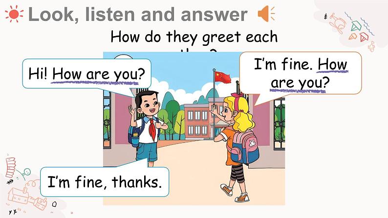 Unit 1 Hello！Lesson 2  How are you（课件+素材）-2024-2025学年冀教版（2024）英语三年级上册05