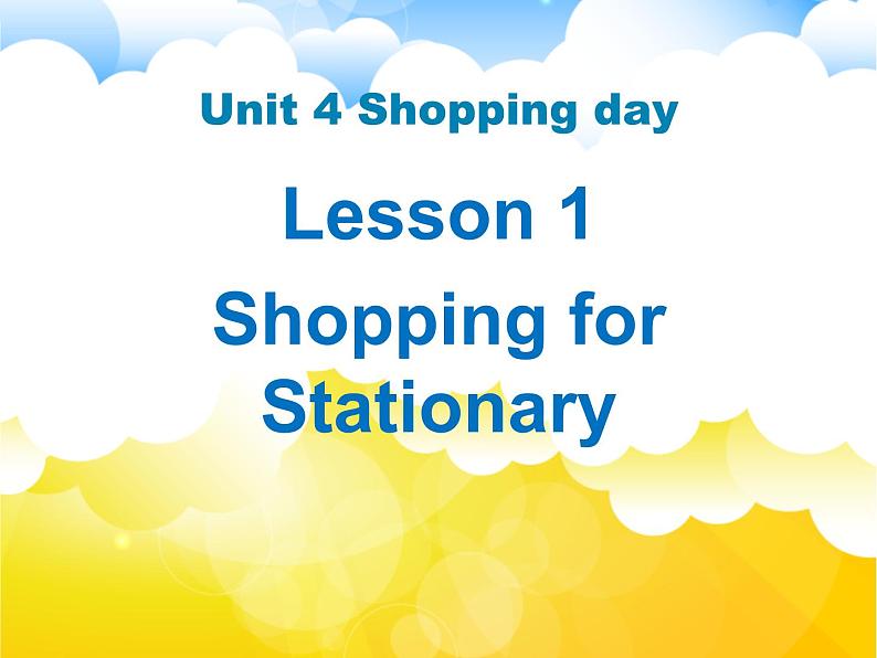 人教版（新起点）小学英语五年级上册 Unit 4 Shopping Day 第一课时 课件+素材01