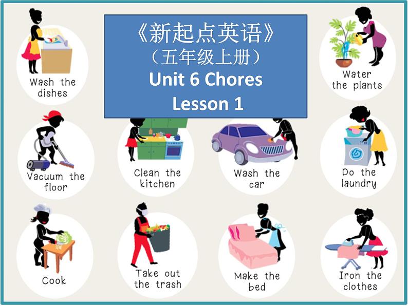 人教版（新起点）小学英语五年级上册 Unit6 Chores Lesson1 课件第1页