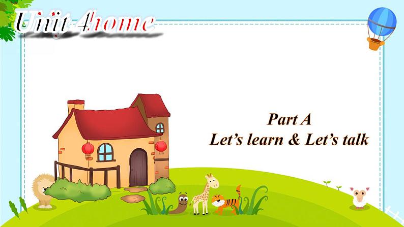 Unit 4 My home Part A Let's learn & Let's talk（课件）-2024-2025学年人教PEP版英语四年级上册101