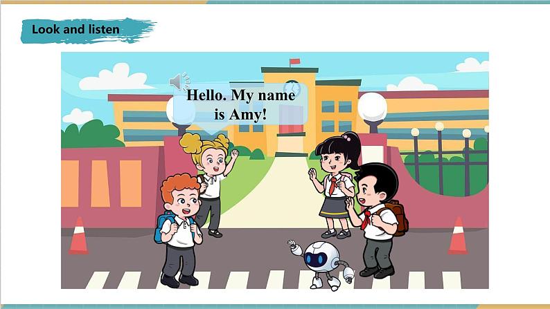 【新教材】三起外研版英语三上Welcome to school 课件+单元整体教学设计+课时教案06