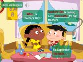 北京版英语三年级上册Unit1 September 10th is Teachers'Day. Lesson 3 单元整体教学设计+课件