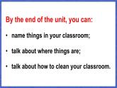 Unit 5 In my classroom 第1课时（Ready to learn）（课件+素材）-2024-2025学年Join in 外研剑桥英语三年级上册