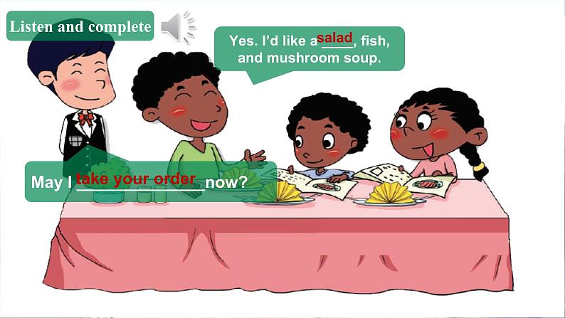 北京版英语四年级上册Unit6 May I take your order？Lesson 20 课件+单元整体教学设计05