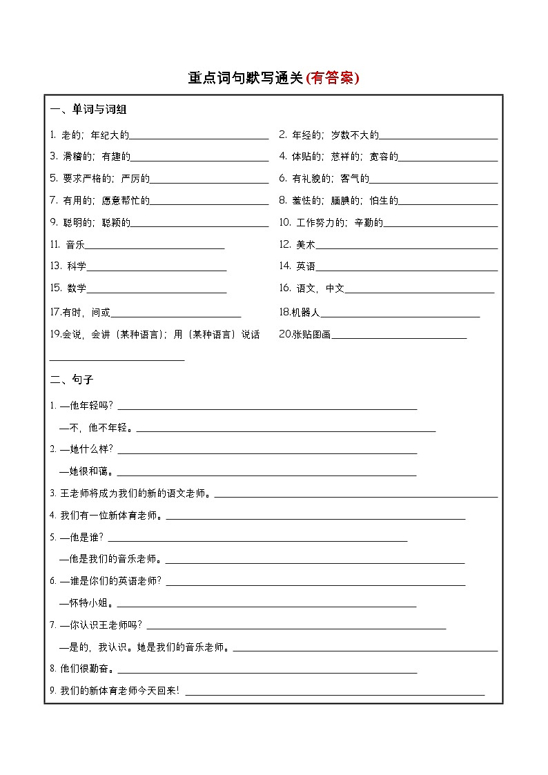 Unit1必背知识（复习讲义）五年级英语上册单元速记·巧练（人教PEP版）02