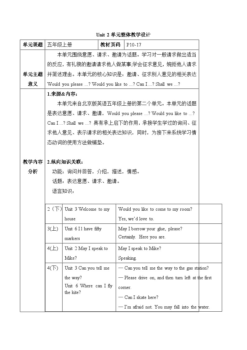 北京版英语五年级上册Unit2 Can I use your computer？Lesson 7 课件+单元整体教学设计01