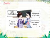 1. Unit 1 Part A  Let's talk & Listen，sing and rol 人教版（2024）英语三年级上册PPT课件+表格教案