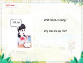 4. Unit 1 Part B  Let's talk & Look and match 人教版（2024）英语三年级上册PPT课件+表格教案