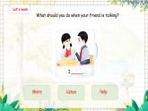 5. Unit 1 Part B  Let's learn & Listen and chant 人教版（2024）英语三年级上册PPT课件+表格教案