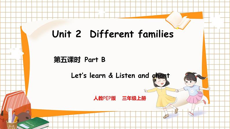 5. Unit 2 Part B  Let's learn & Listen and chant 人教版（2024）英语三年级上册PPT课件+表格教案01