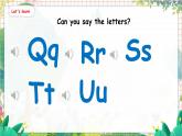 3. Unit 5 Part A  Letters and sounds 人教版（2024）英语三年级上册PPT课件+表格教案