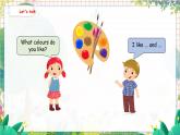 4. Unit 5 Part B  Let's talk & Draw and say 人教版（2024）英语三年级上册PPT课件+表格教案