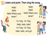外研剑桥版(Join in)小学英语三上  Unit 1 Hello, hello! 第1课时课件+素材
