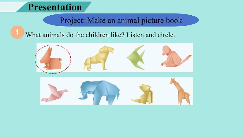 Unit 3 Amazing animals Amazing animals Part C Project ~ Reading time 课件04