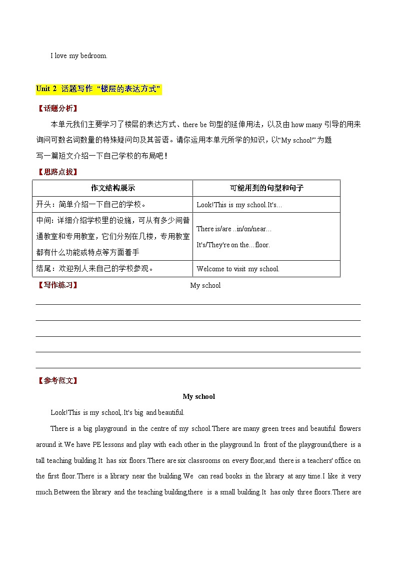 专题13 U1-U8单元话题写作精练(含范文)--2023-2024学年五年级英语上册期末专项复习（译林三起）02