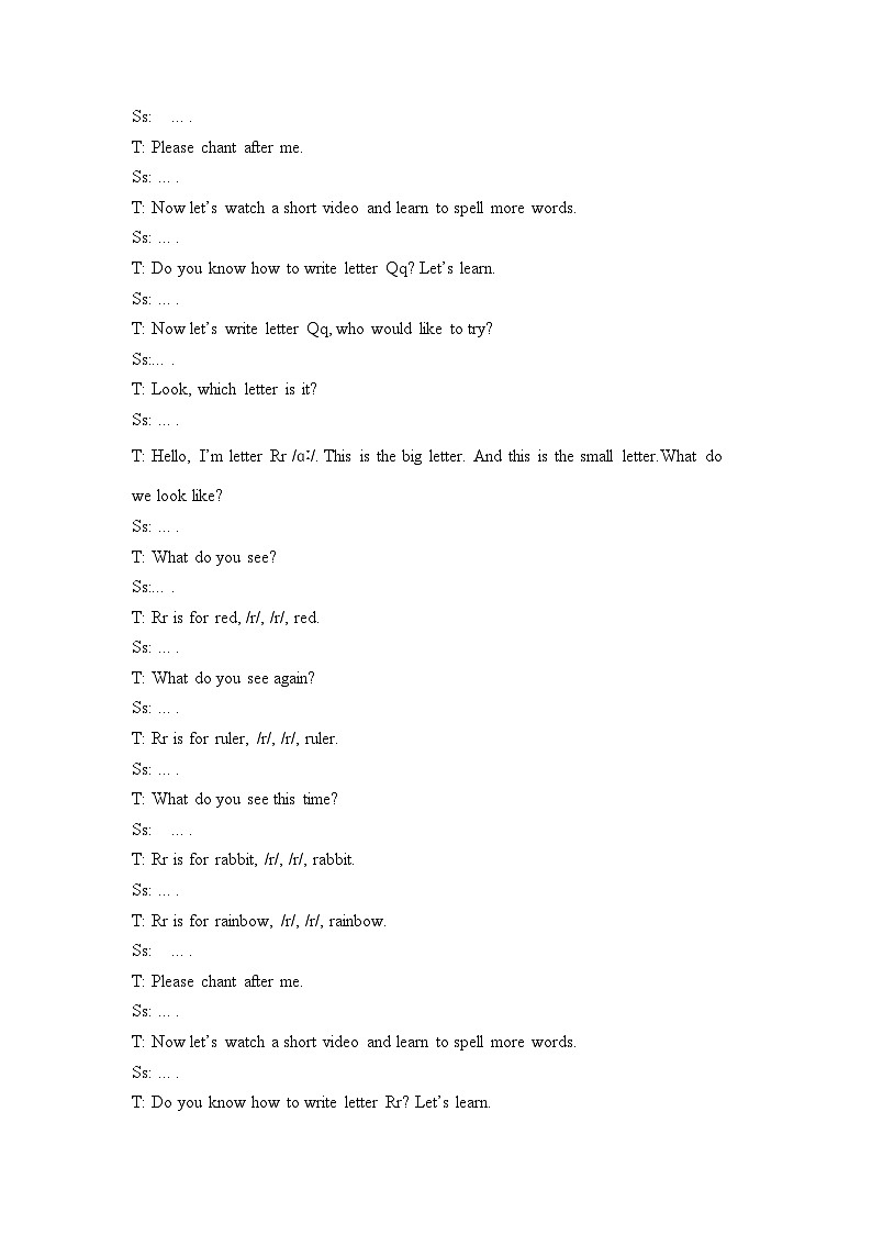 人教PEP版·2024秋 三年级上册 Unit 5 Part A Letters and sounds 课件+教案+音视频03