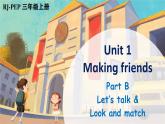 【新課標】人教版PEP英語三年級上冊 Unit1 Making friends Part B 第4課時（課件+音視頻素材）