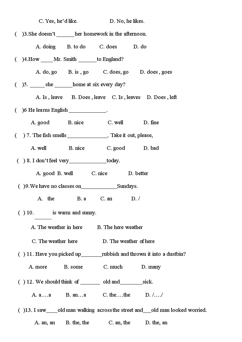 期中+（试题）+-2024-2025学年牛津上海版（试用本）英语五年级上册第2页