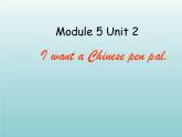 外研版（一起）六上Module 5《Unit 2 I want a Chinese pen friend》ppt课件1