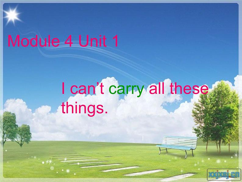 外研版一起小学英语六下《Module 4Unit 1 I can’t carry all these things.》PPT课件07