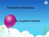 外研版一起小学英语六下《Module 4Unit 2 The apples are falling down the stairs.》PPT课件