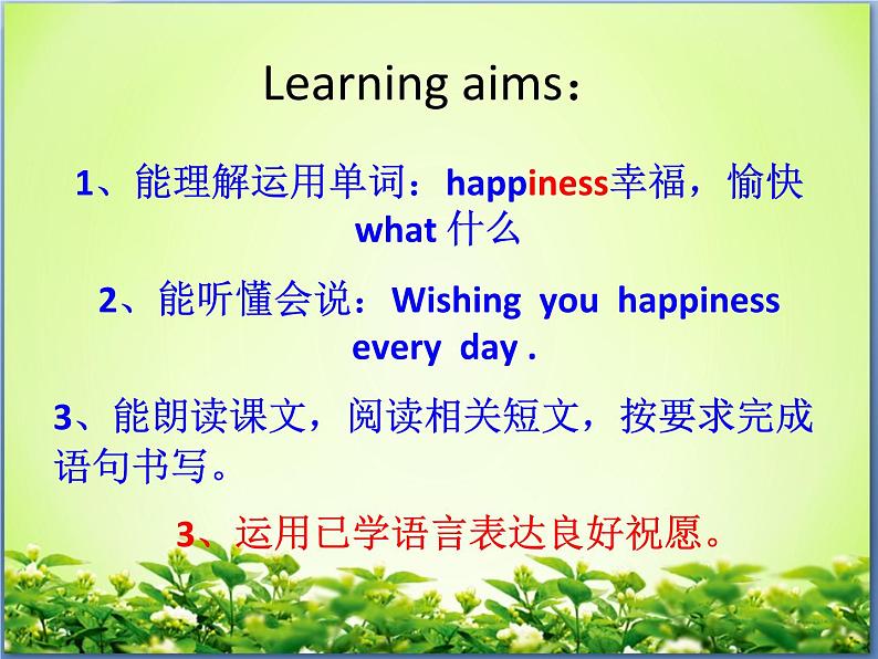 外研版一起小学英语六下《Module 9Unit 2 Wishing you happiness every day.》PPT课件05