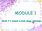 外研版一起小学英语六下《Module 1Unit 1 I want a hot dog，please.》PPT课件 (3)